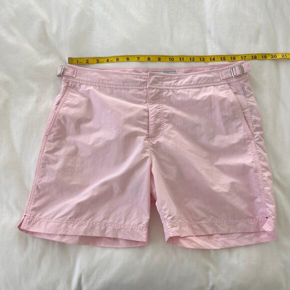 Orlebar Brown Bulldog OB Classic Swim Shorts in Pink Sand Trunks, Size 34 - Picture 7 of 16